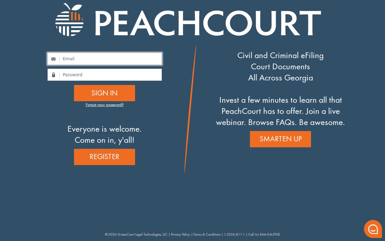 Lanier County criminal docket PeachCourt login